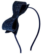 Sparkle Bow Headband, , large