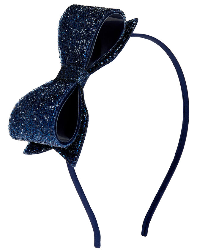 Sparkle Bow Headband, , large