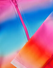 Rainbow UPF50+ Long Sleeve Swimsuit, Multi (MULTI), large