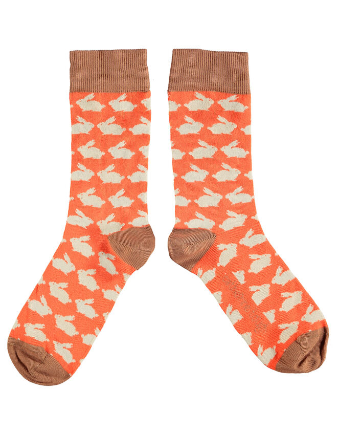 Catherine Tough Rabbit Print Socks, , large