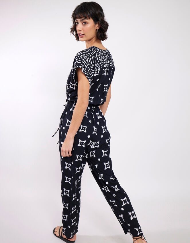 East Nimbus Print Jumpsuit, Black (BLACK), large