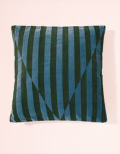 Velvet Stripe Cushion, , large
