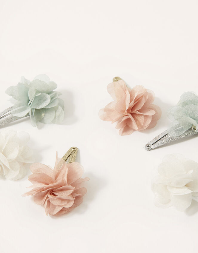 Organza Flower Hair Clip Multipack, , large