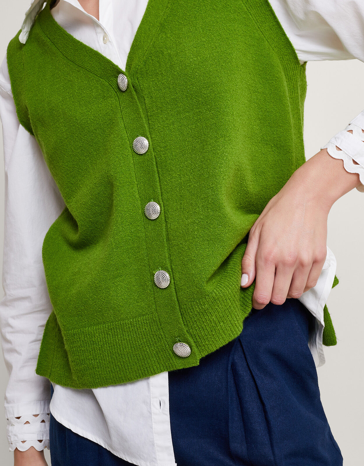 Cardigan top vest womens