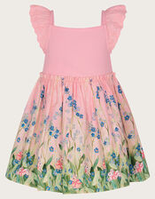 Baby Bunny Scene Dress, Pink (PINK), large