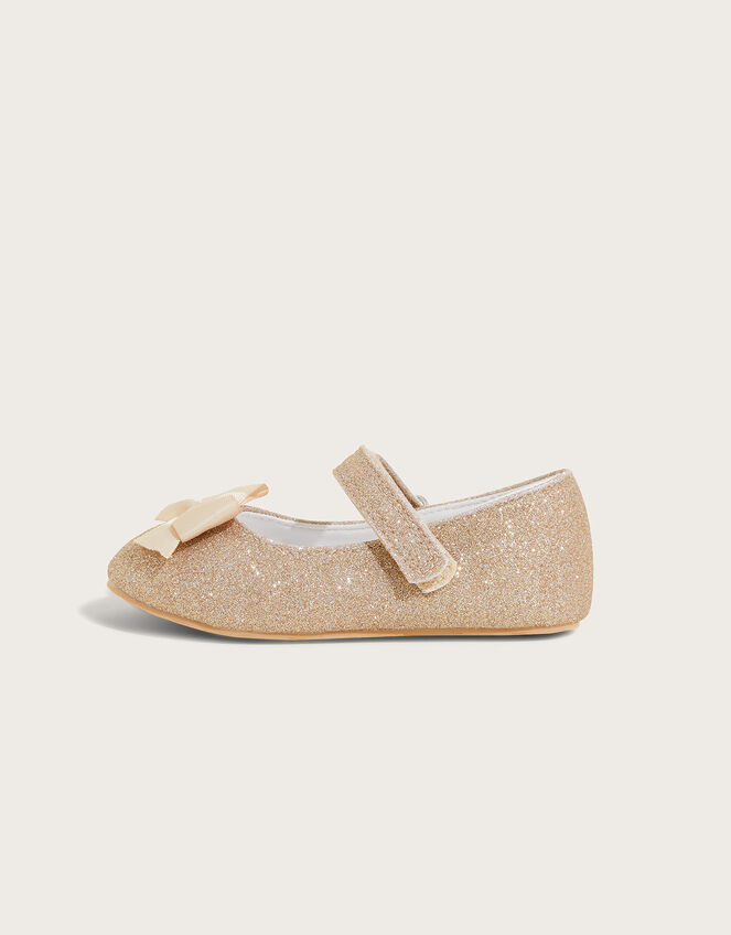 Glitter Bow Walkers, Gold (GOLD), large