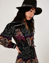 Buckle Trim Fedora Hat, , large