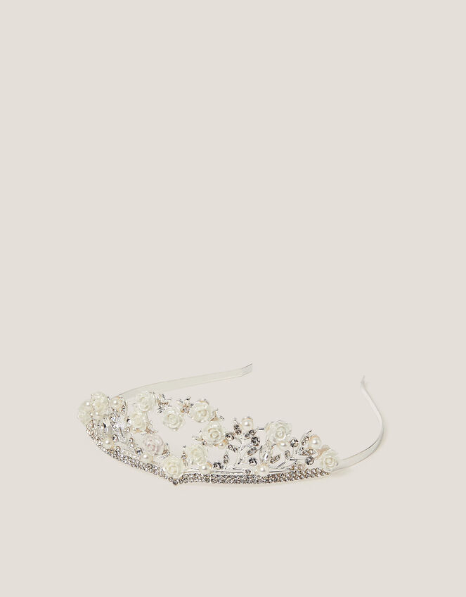 Flower Girl Diamante Tiara, , large