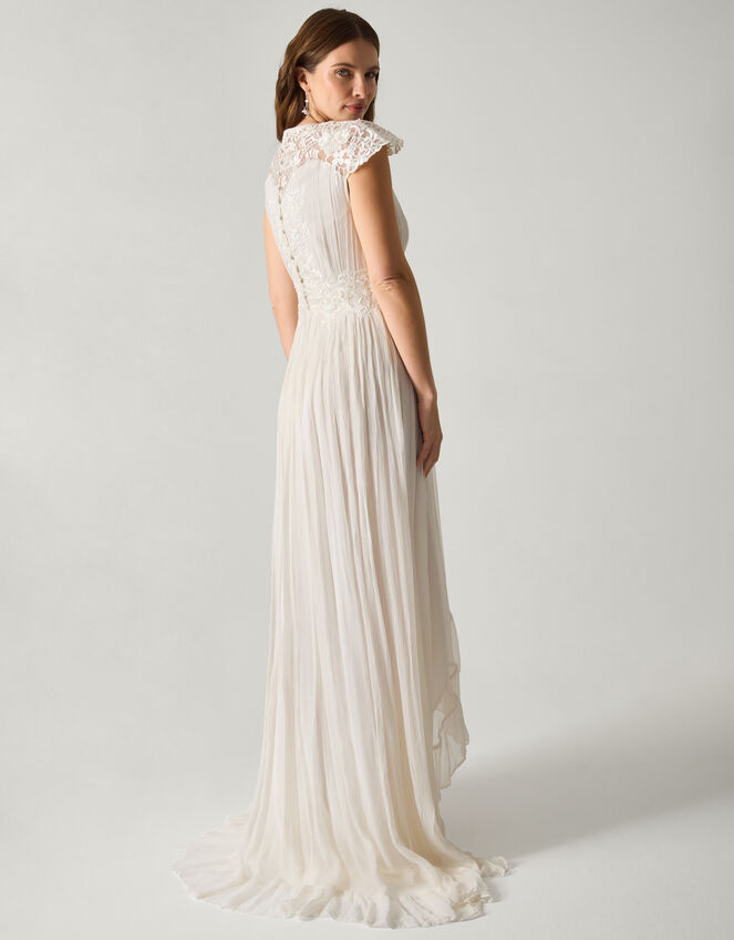 Arwen Embroidered Lace Wedding Dress, Ivory (IVORY), large