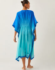 Miley Ombré Kaftan Dress, Blue (BLUE), large