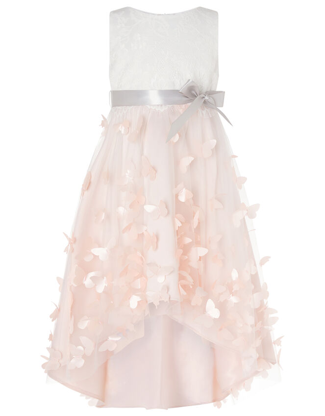 Flutter Butterfly Hi-Low Dress, Pink (PALE PINK), large