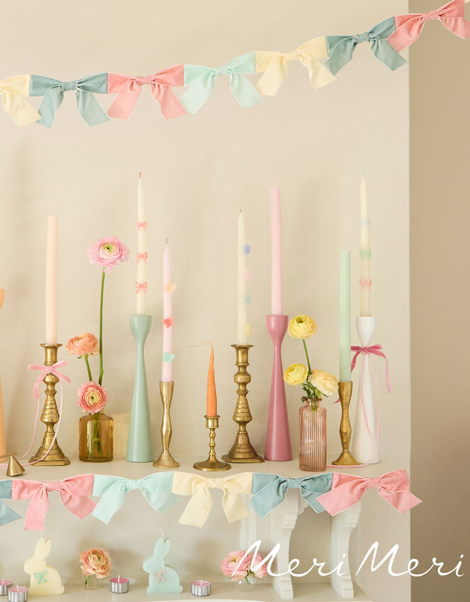 2-Pack Meri Meri Bow Taper Candles, , large
