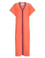 Pitusa Inca Abaya Maxi Sundress, Orange (CORAL), large