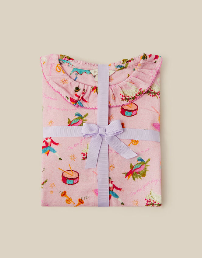 12 Days Long Christmas Pyjamas Set, Pink (PINK), large
