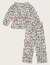 Christmas Tree Pyjama Set, Green (GREEN), large