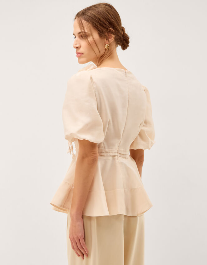 Clarissa Floral Appliqué Top Ivory