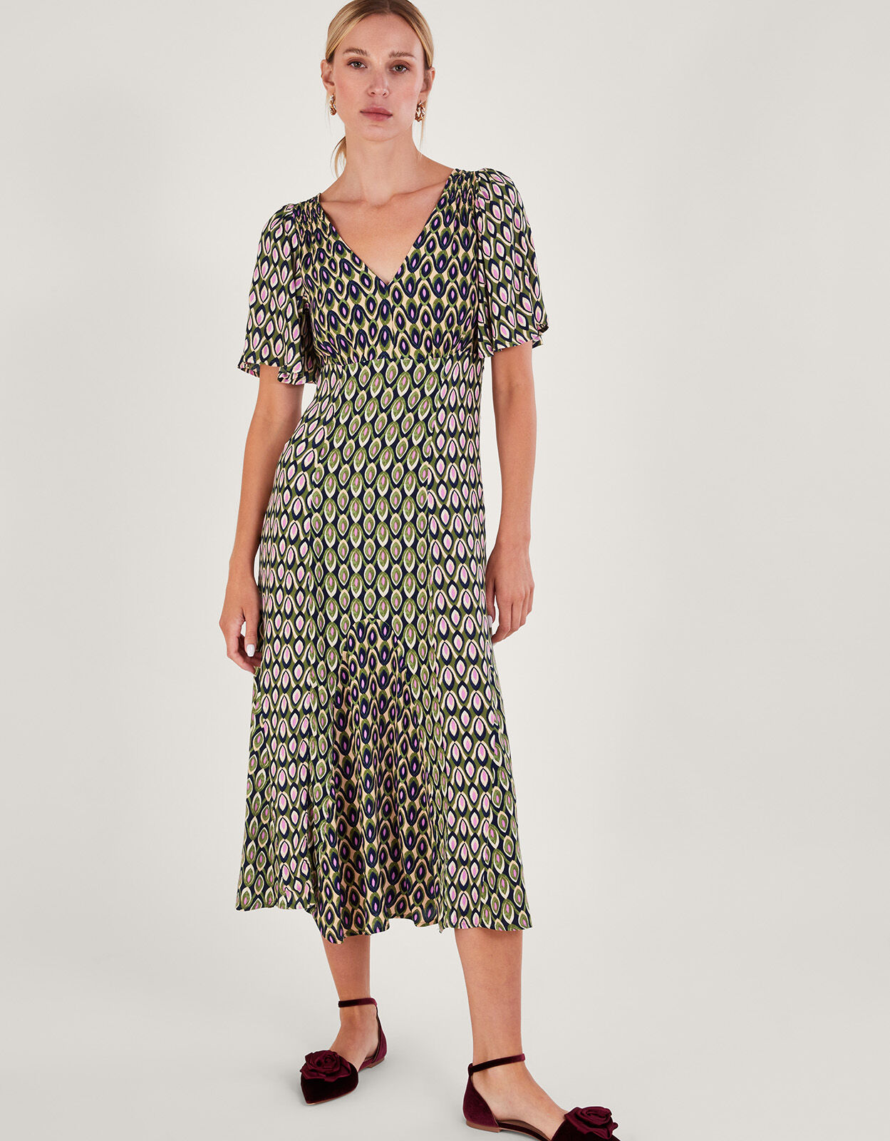 Nieve Midi Dress Green
