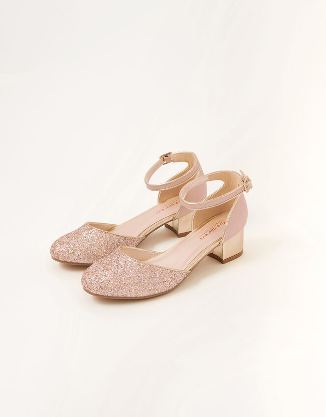 Glitter Two-Part Heels , Pink (PINK), large