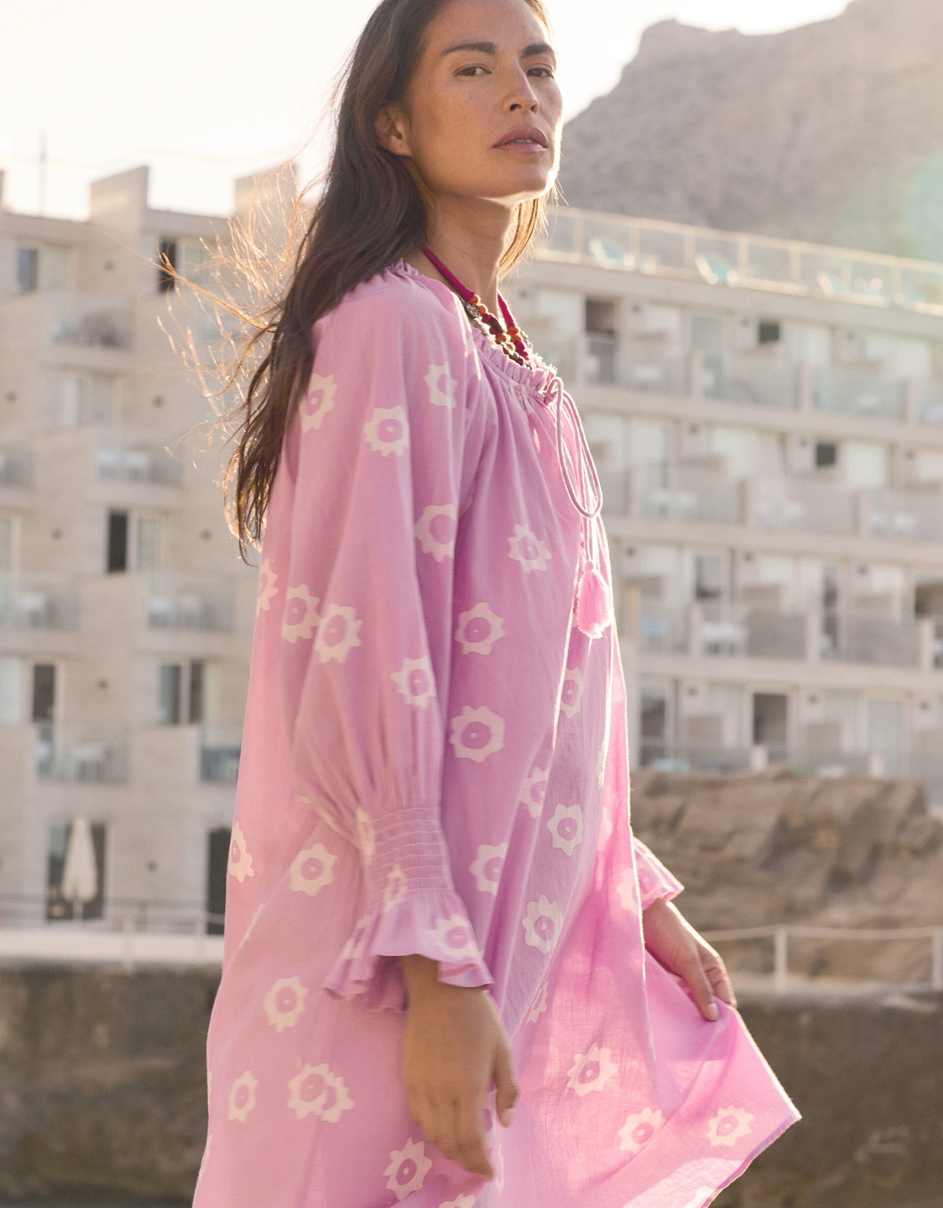 East Floral Sun Dress Purple
