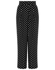 Spot Wide-Leg Trouser with LENZING™ ECOVERO™, Black (BLACK), large