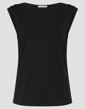 Uma Utility Jersey Tank Top, Black (BLACK), large
