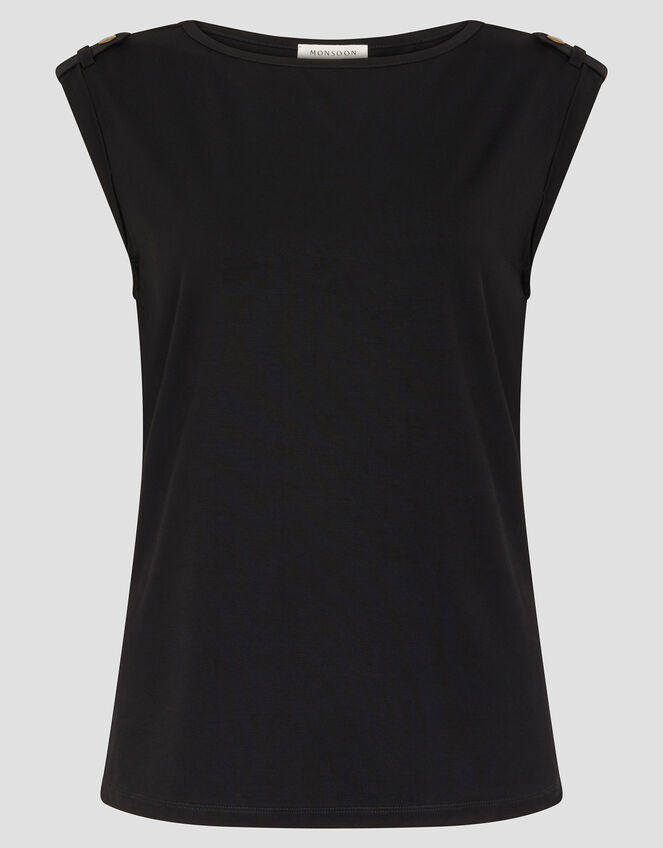 Uma Utility Jersey Tank Top, Black (BLACK), large