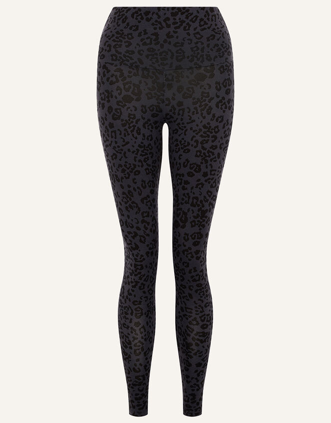 LOUNGE Animal Print Leggings, Grey (GREY), large