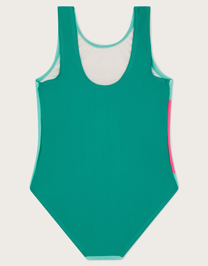 Embellished Butterfly Swimsuit, Blue (AQUA), large