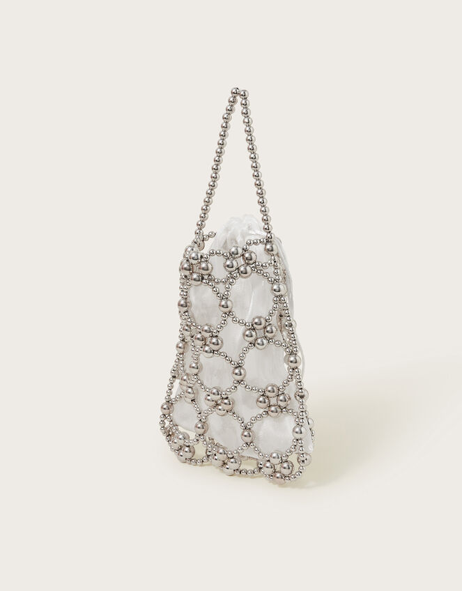 Beau Beaded Drawstring Bag, , large