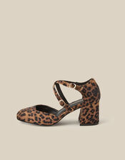 Gia Leopard Print Mary Jane Heels, Natural (NATURAL), large