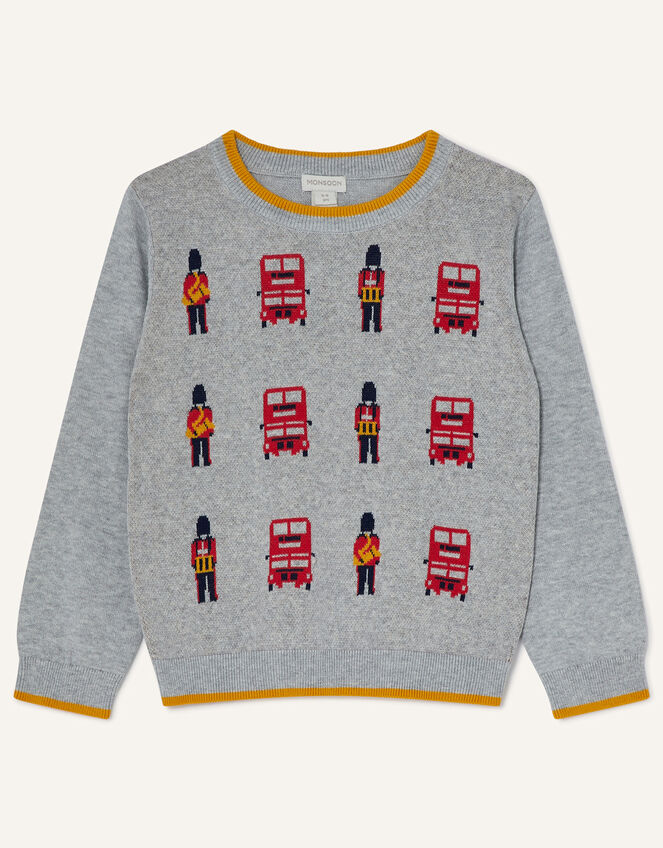 Musical Soldier Knit Jumper, Grey (GREY), large