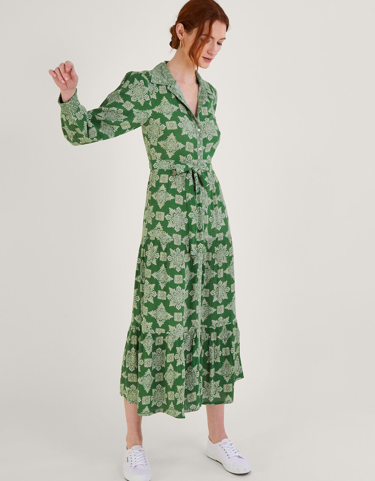 Green midi cheap dress uk