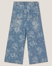 Unicorn Wide Leg Jeans, Blue (BLUE), large