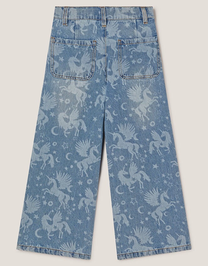 Unicorn Wide Leg Jeans, Blue (BLUE), large
