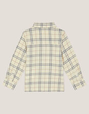 Check Print Shirt, Natural (STONE), large