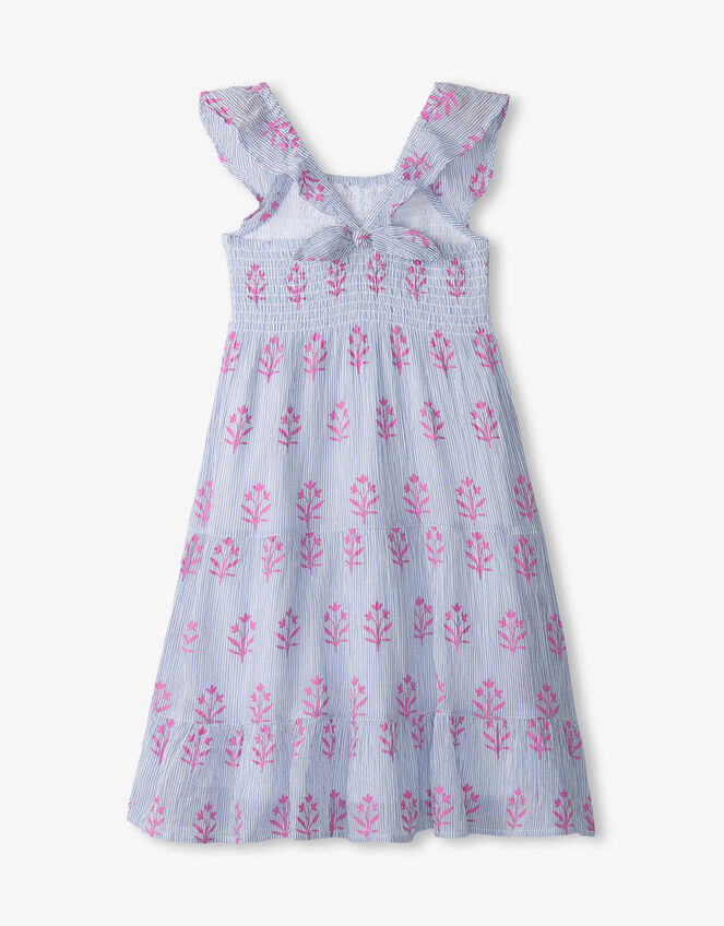 Hatley Wildflower Seersucker Dress, White (WHITE), large