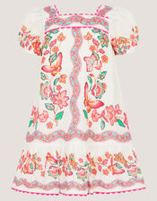 Baby Jelena Butterfly Print Dress, Ivory (IVORY), large