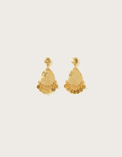 Tassel Coin Oval Earrings, , large