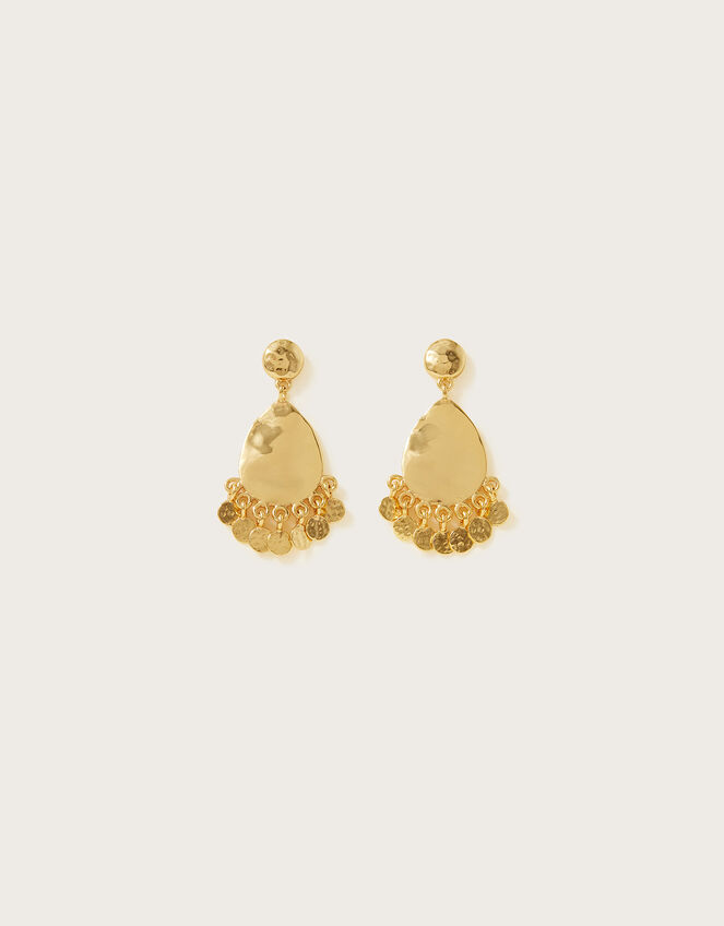Tassel Coin Oval Earrings, , large