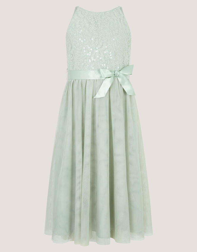 Lacey Sequin Truth Dress, Green (SAGE), large