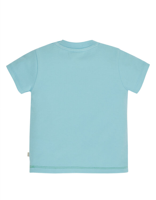 Frugi Penryn Panel T-Shirt, Green (GREEN), large