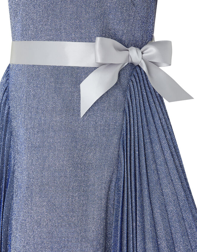 Mercury Metallic Dress, Blue (BLUE), large