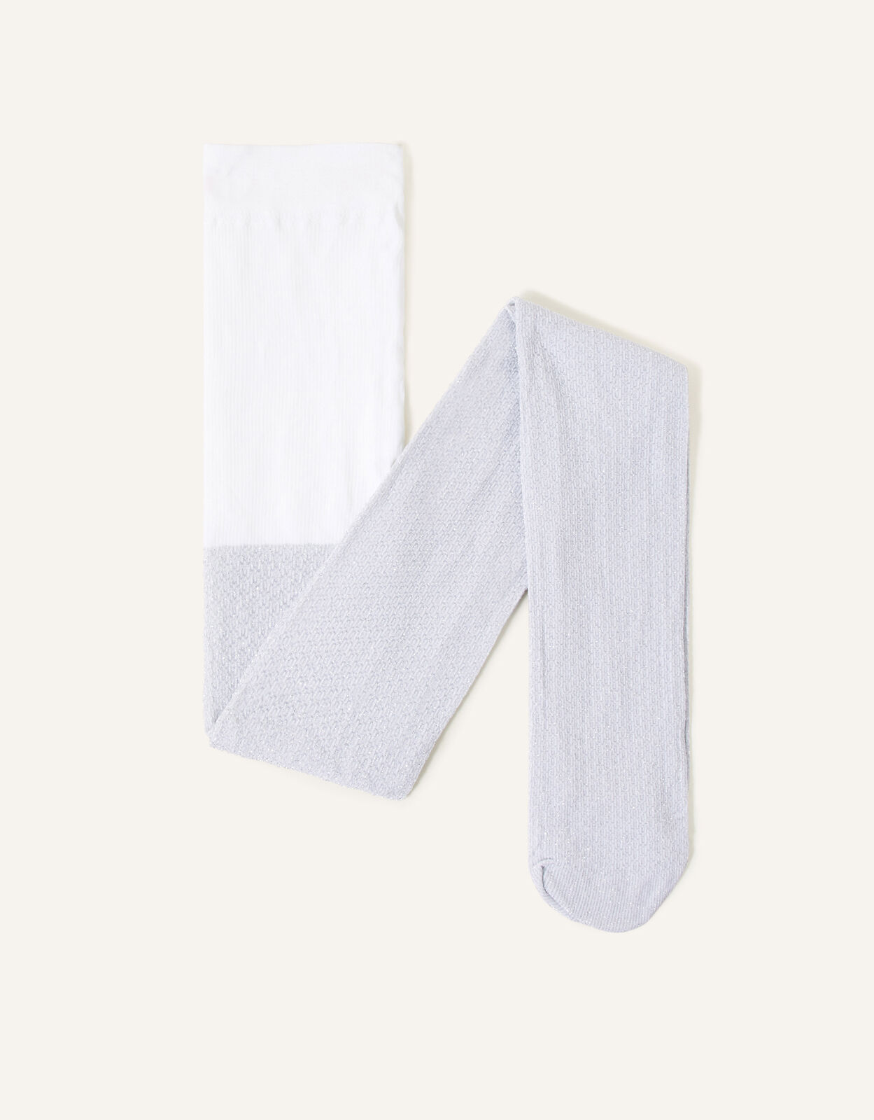 Annette Sparkle Tights White Accessories Monsoon UK