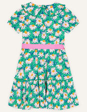 Daisy Woven Tiered Dress, Green (GREEN), large