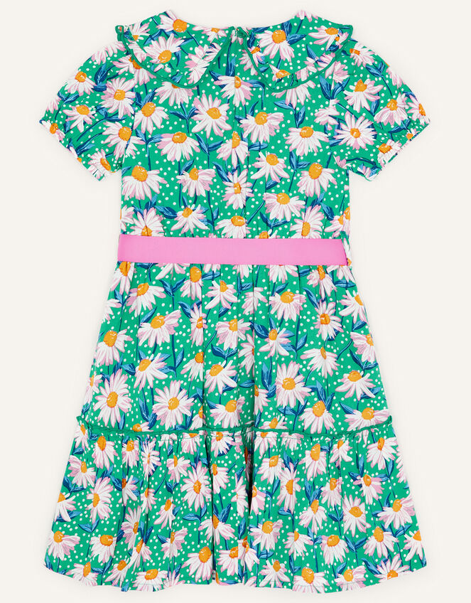 Daisy Woven Tiered Dress, Green (GREEN), large