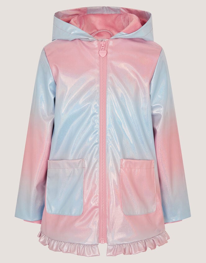 Ombr&eacute; Shimmer Raincoat, Pink (PINK), large