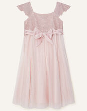 Estella Shimmer Dress, Pink (PINK), large