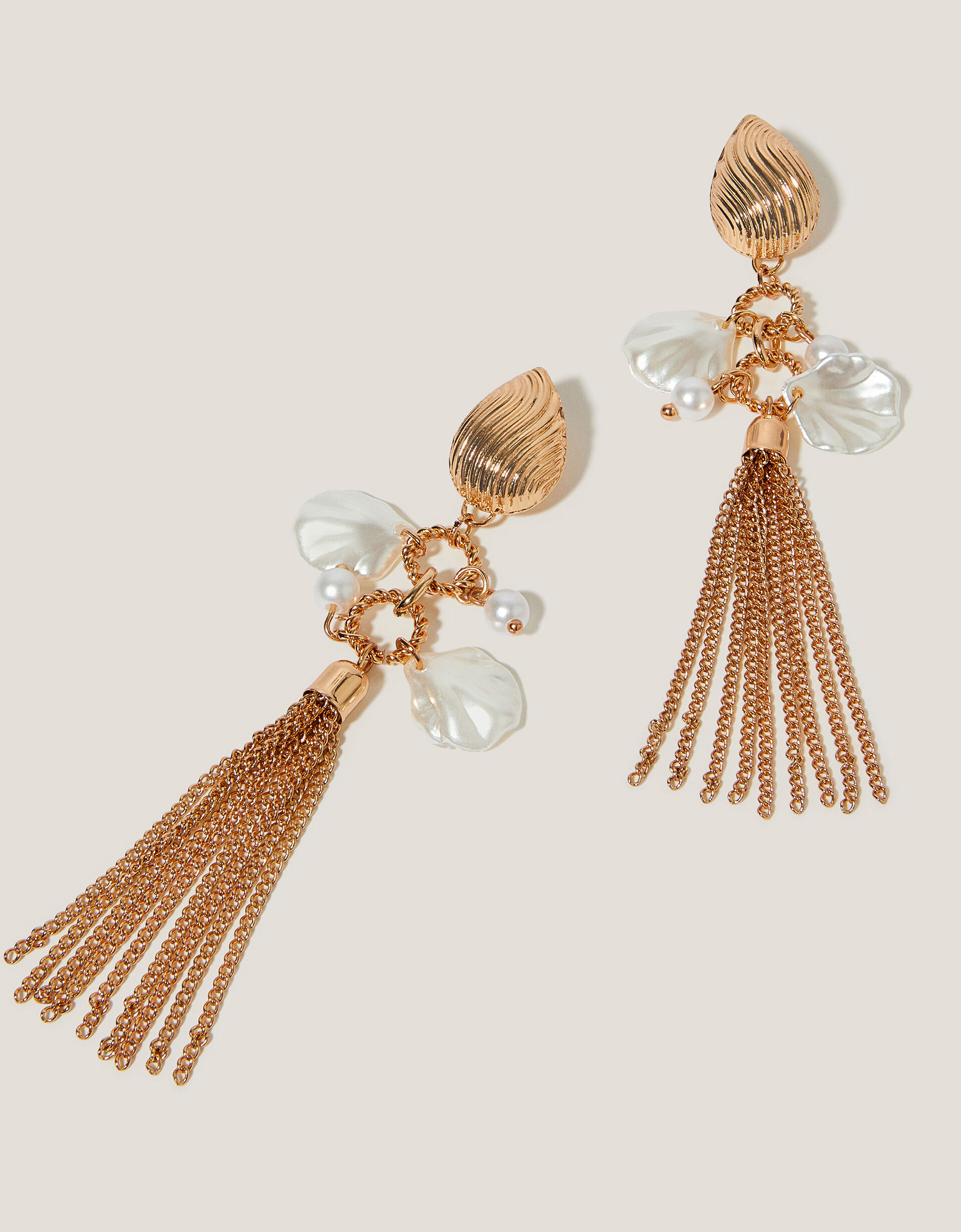 Charm Tassel Drop Earrings
