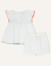 Baby Embroidered Woven Set, White (WHITE), large