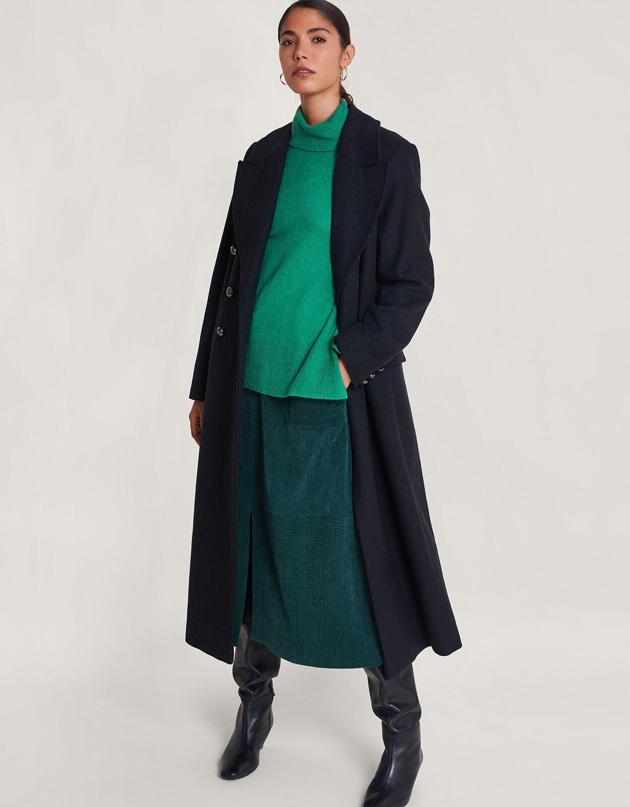 Long cheap green jumper